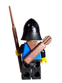 LEGO Black Falcon Knight Minifigure *MISPRINT REVERSE* FALCON #6074