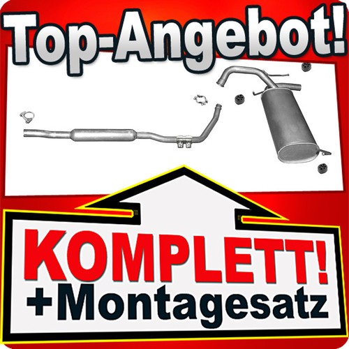 Stufenheck Auspuffanlage U71B Auspuff SUZUKI SX4 1.5 1.6 VVT Schrägheck