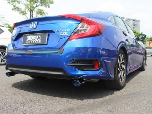 For Honda Civic 4dr Sedan 2016 2017 ABS Carbon Fiber Style Rear Fog Light Cover