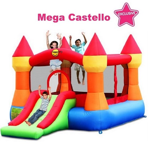 CASTELLO GONFIABILE TRAMPOLINO GIOCHI GONFIABILI PENTAGONO CASTELLI GONFIABILI