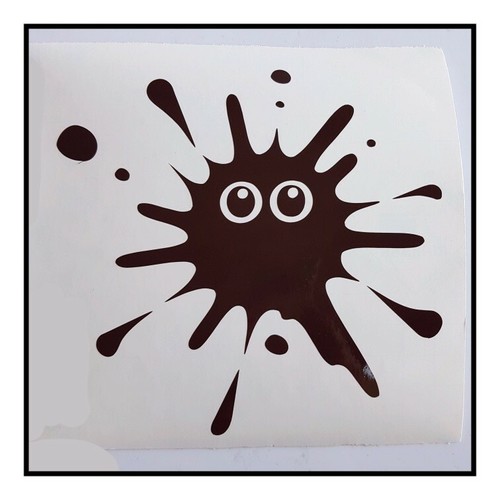 environ 20 cm x 20 cm sticker//autocollant tache avec des yeux couleur marron