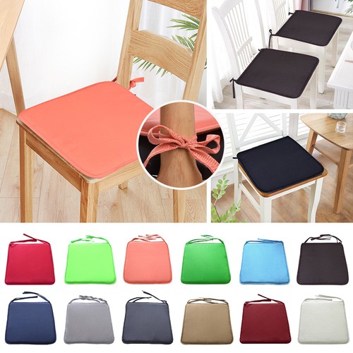 1-4Pc Tie On Dining Chair Cushions Seat Pads Outdoor Patio Foam Removable LOCA
