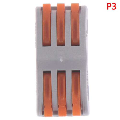 10x SPL3Way Reusable Spring Lever Terminal Electric Cable Wire Connector RAC