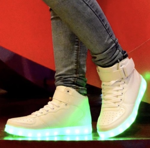 HIGH TOP Led Light Up Shoes Unisex Men and Women Sizes Available