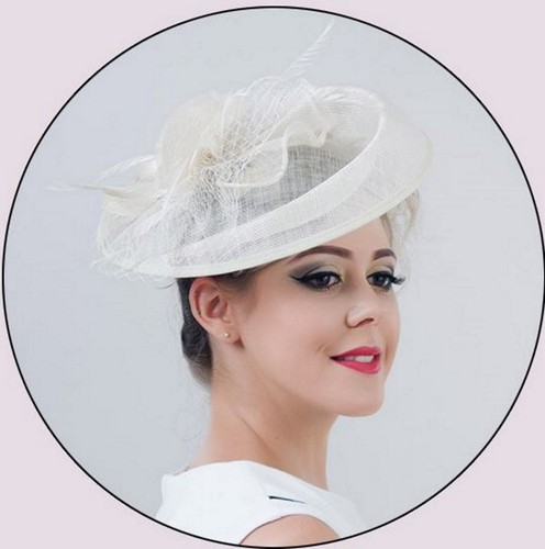 Faczinator capelli CORONA Sposa Gioielli DERBY IPPICA Kentucky Sinamay CAPPELLO