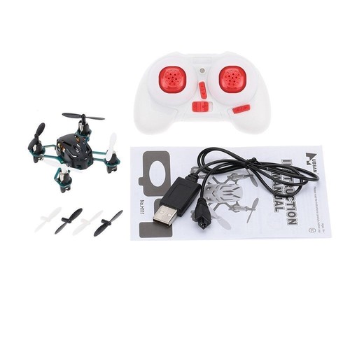 Hubsan Nano Q4 H111 Quadricopter 2.4Ghz 4CH 6 Axis DEL mini Drone UFO RTF Etats-Unis Blanc
