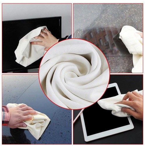 Natural Chamois Leather Car Cleaning Cloth Washing Suede Absorbent Towel Durable