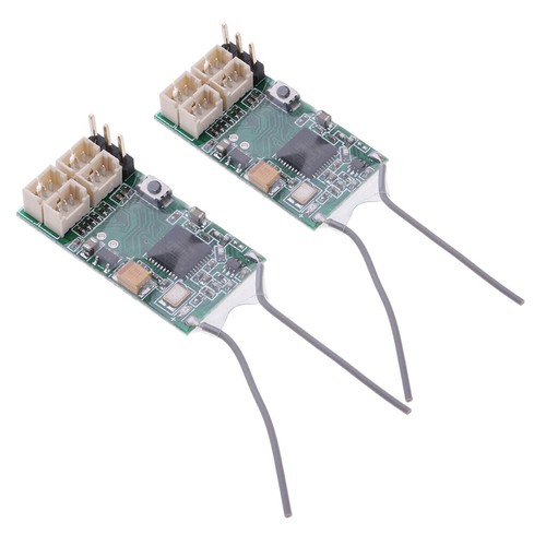 2x CM410X DSMX DSM2 Receiver 4 Channel 2.4GHz DSMX.Support JR Spektrum DX6I