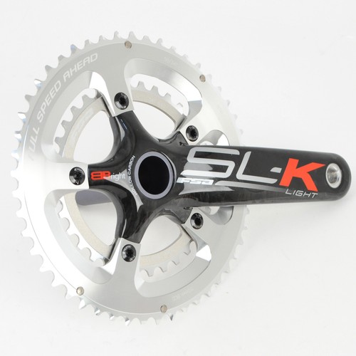 FSA SL-K Light BBright Carbon Road Bike Crankset 50//34 10 Speed 170mm////Silver