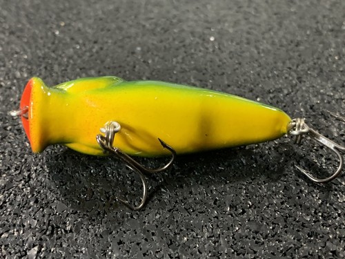 2/" Kidney Slapper Popper Leopard Frog Color Kneller Lures Wood Topwater