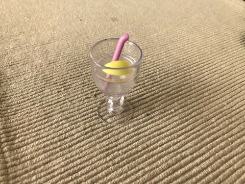 American Girl Blaire/'s farmhouse restaurant drink cup lemon water 18/" doll NEW
