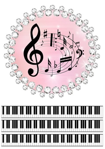 /"Musik /" Tortenaufleger,Geburtstag,Tortendeko