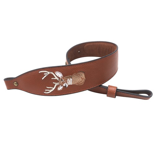 Tourbon Real Leather Rifle Sling Soft Padded Gun Strap 2 Point QD Swivels Set