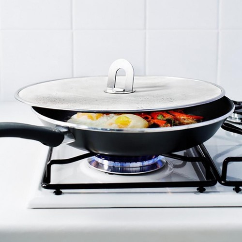 Splatter Screen Anti Grease Frying Pan Splash Guard Protect From Hot Oil Steel