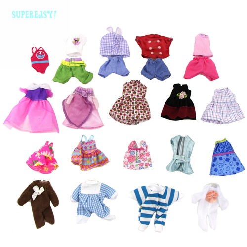 Little Kelly Doll xMas Gift 5 Set Cute Dress Jumpsuits Outfit Clothes For 4 in