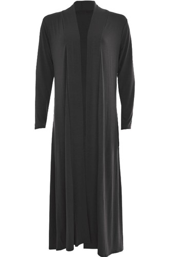 Ladies Women Plain Long Sleeves Cardi Baggy Boyfriend Maxi Open Cardigan Hijab