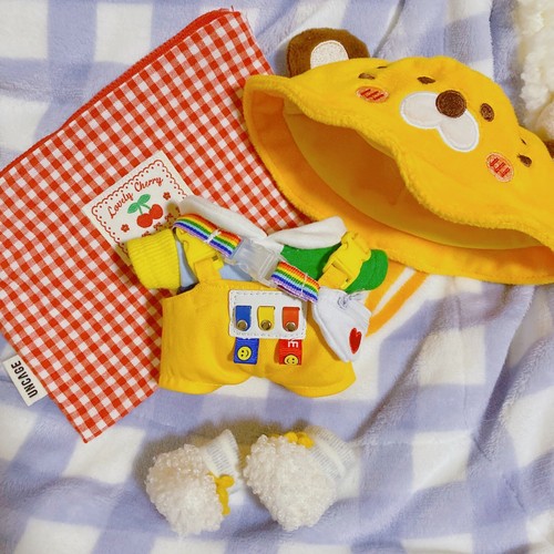 Hand-made Doll Clothes Plush Stuffed Accessories Rompers Suit 3pcs Gift N