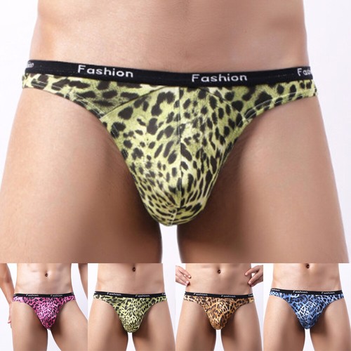 Mens Open Back Bulge Pouch Underwear Mini Briefs G-string T-back Thong Panties
