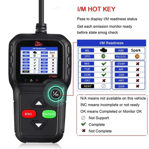 Universal OBD1 2 CAN KW680 Diagnosegerät Scanner Fehler Auslesegerät für PKW KFZ