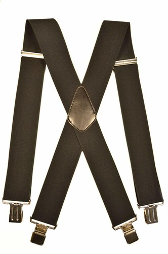 5cm Men/'s XXL Extra Wide Heavy Duty X-Shape Braces//Suspenders
