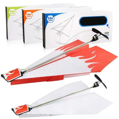 Molde De Juguete electrónico de avión de papel motor de control remoto juguete de alimentación que se cobra L/&6