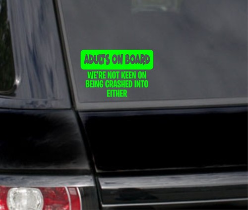 Adults ON BOARD VW dub r32 euro vag Jap JDM Funny bumper Car Sticker Vinyl
