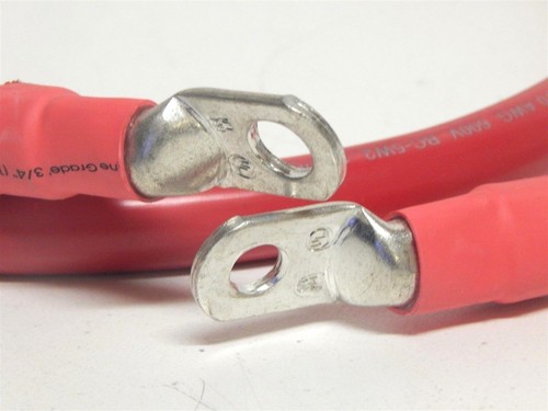 UL Red Pacer 1//0 AWG Boat//Marine Cable 3.5 FT Boat//Marine