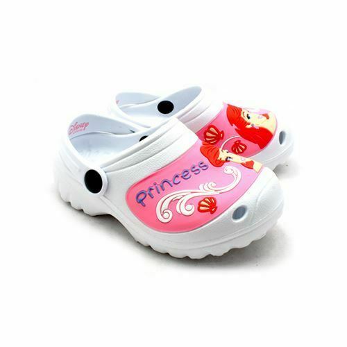 Childrens rubber beach shoes with princess character front CLEARANCE