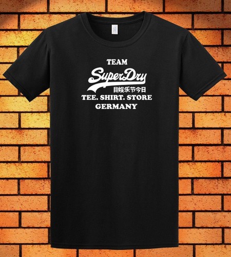 NEW SUPERDRY GERMANY LOGO EURO BLACLK MEN/'S T-SHIRT WHITE SHIRT NEW GP1
