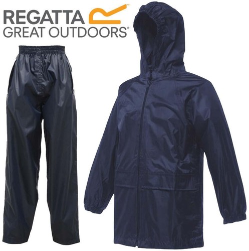 Regatta Stormbreak Kids Waterproof Rainsuit Jacket /& Trouser