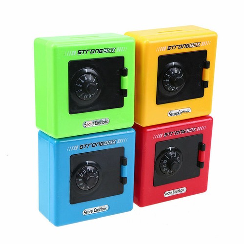 US Coin Cash Piggy Bank Password Money Saving Safe Box Code Kids Birthday Gift