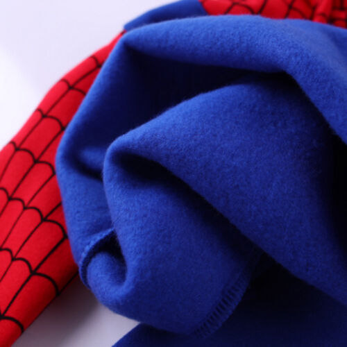 Kids Boys Spiderman Tracksuit Set Hoodie Pullover Top Long Pants Outfits Clothes