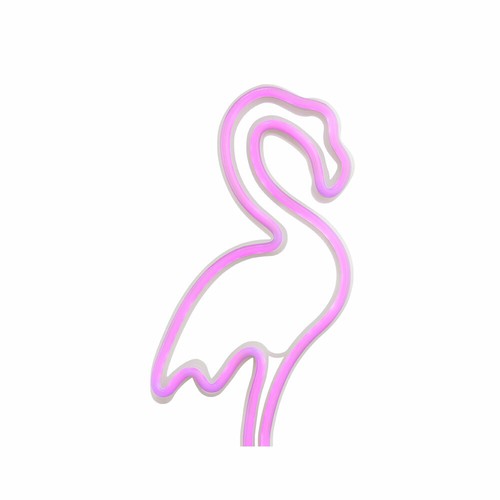 2x LED Solar Außen Steck Lampen purple Flamingo Erdspieß Balkon Erdspieß Leuchte
