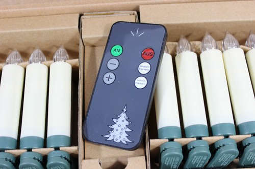 20 Baumkerzen kabellos LED Warmton Fernbedienung Weihnachtskerzen Kerzen ~yx
