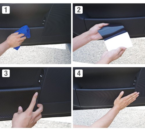 Carbon Door Cover Plank Scratch Protective Film For AUDI 2012-2015 Q7