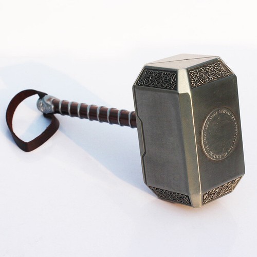 Hot 20cm Marvel Hero Alloy The Avengers THOR HAMMER COSTUME COSPLAY Mjolnir Gift