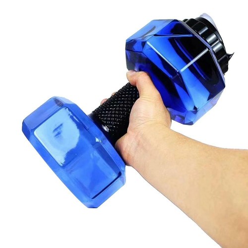 2.2L Dumbbells Shaped PP Outdoor Fitness Exercise Gym Sports Water Bottle