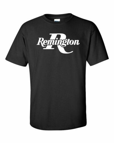 Remington White Logo T-Shirt 2nd Amendment Pro Gun Brand Tee Rifle Shotgun New