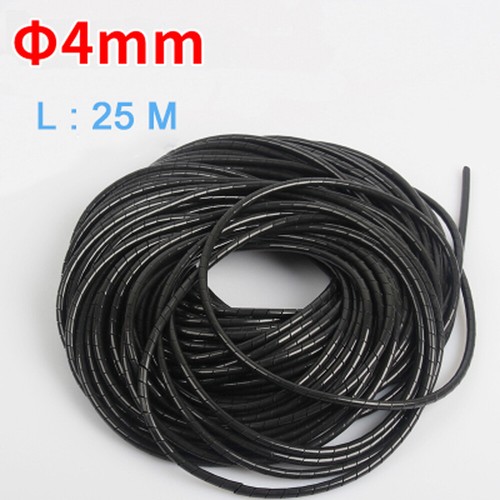 4mm 25mm Spiral Cable Wrap Organising Wire Management PC TV Office Home