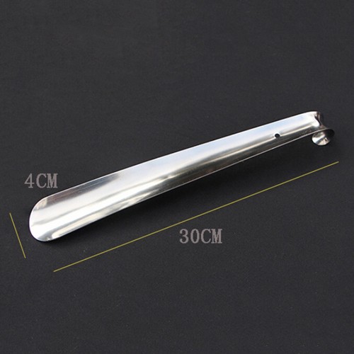 Stainless Steel Durable Long Handle Shoehorn Shoe Horn Lifter Silver 16-58cmVCG