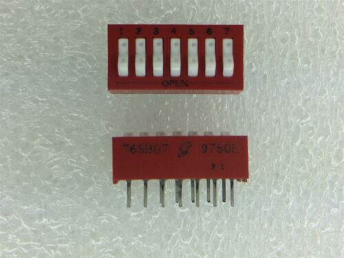 76SB07S GRAYHILL 76SB07 SWITCH ROCKER DIP SPST 150MA 30V 4 PIECES