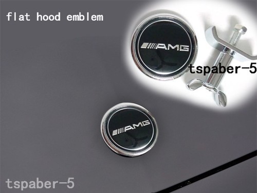 NEW AMG Flat hood emblem badge kit for W204 W205 C-class and W212 E-class