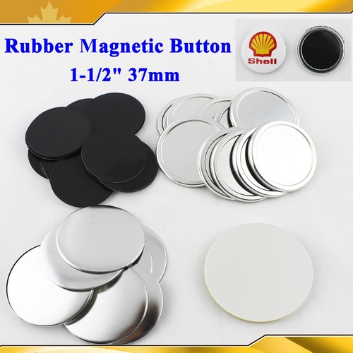 100Sets Rubber Magnetic 1-1//2/" 37mm Parts Supplies for Button Maker DIY PINS