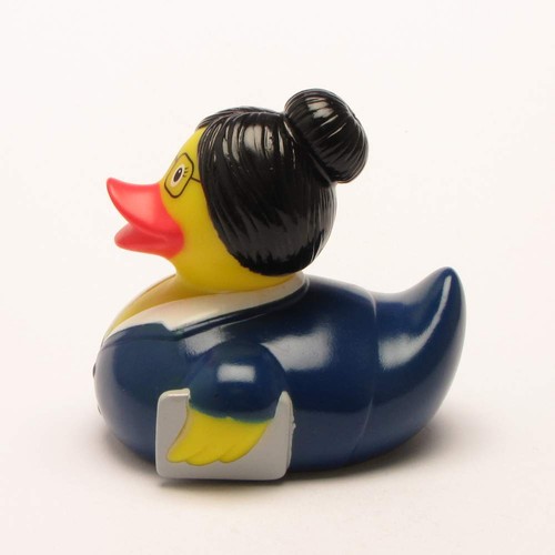 Badeente Business-Frau Quietscheente Quietscheentchen Plastikenten Gummiente
