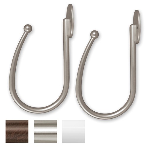 Rings Indoor//Outdoor Curtain Rod Stainless Steel 1/" Diameter 28-144/" 3 IN 1