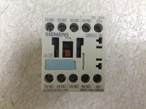 Siemens 3RH1140-1BB40 24 VDC Coil Control Relay 40E 3RH11401BB40 TSC