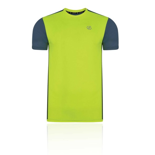 Dare 2b Herren Underlie Active Kurzarm T Shirt Tee Top Grün Grau Gelb Sport Gym
