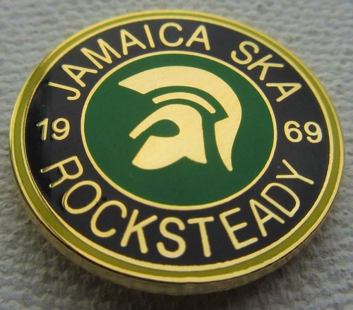 1969 SKA REGGAE ROCKSTEADY BADGE SKA JAMAICA TROJAN SKA REGGAE