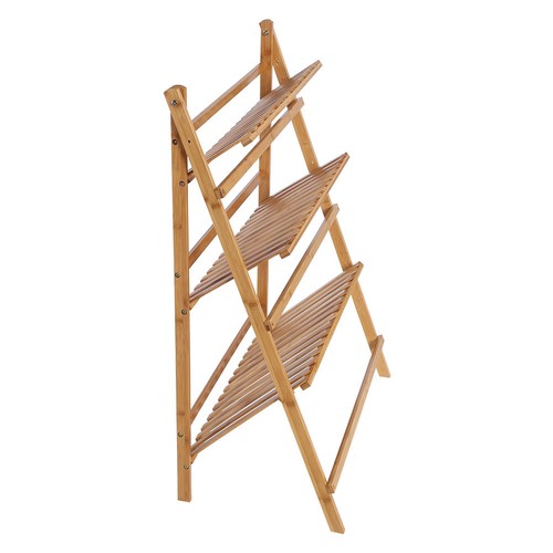 Blumentreppe Blumenständer Pflanzentreppe Blumenregal Holz Regal klappbar 3 Eta.