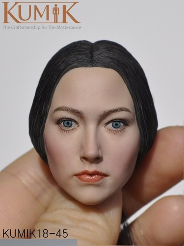 1//6 Scale KUMIK KM18-45 Female Head Caving Fit 12/'/' Action Figure